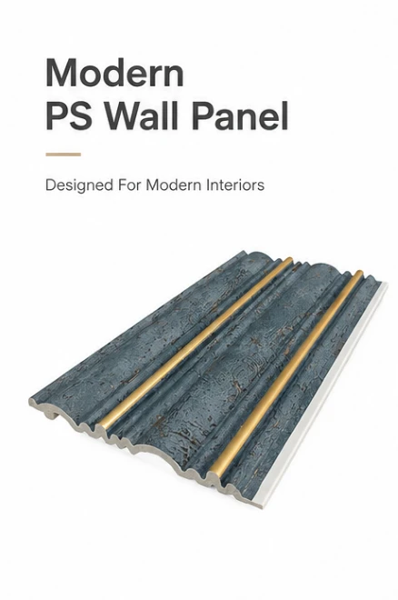 Decorative Wood Grain PS Wall Panel For Interior Design suppliers