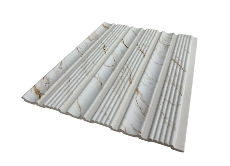 Elegant marmorfinish PS veggpanel for stue, hotell og kontorvegger