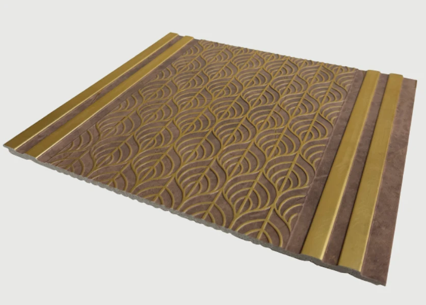 Retro Wood Gold Accent PS Innvendig veggpanel