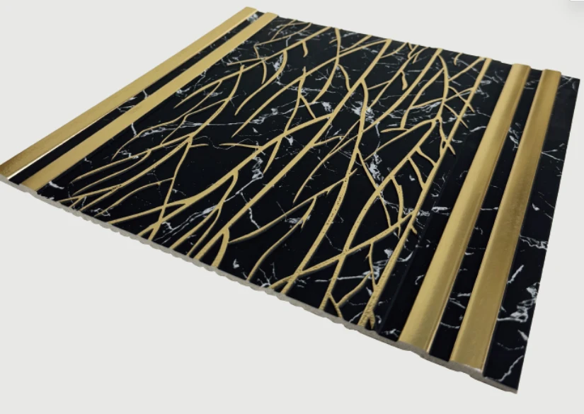 Retro Wood Gold Accent PS Interior Wall Panel price