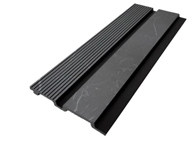 Moderne dekorativt PS-veggpanel med 3D riflet tekstur