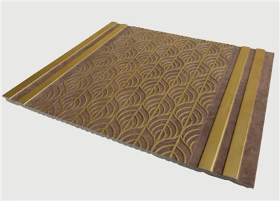 Retro Wood Gold Accent PS Innvendig veggpanel