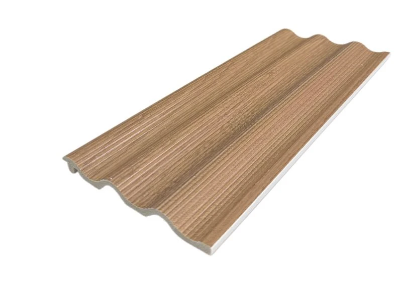 Wood-Grain Wave Veggpanel